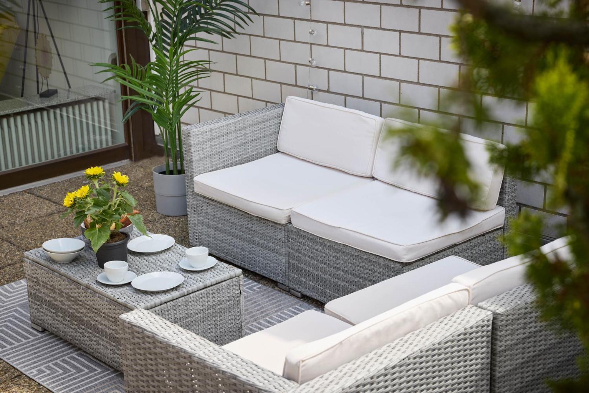 Idee Living: Penthouse Apartment Mit Parkplatz Weinheim Exterior foto